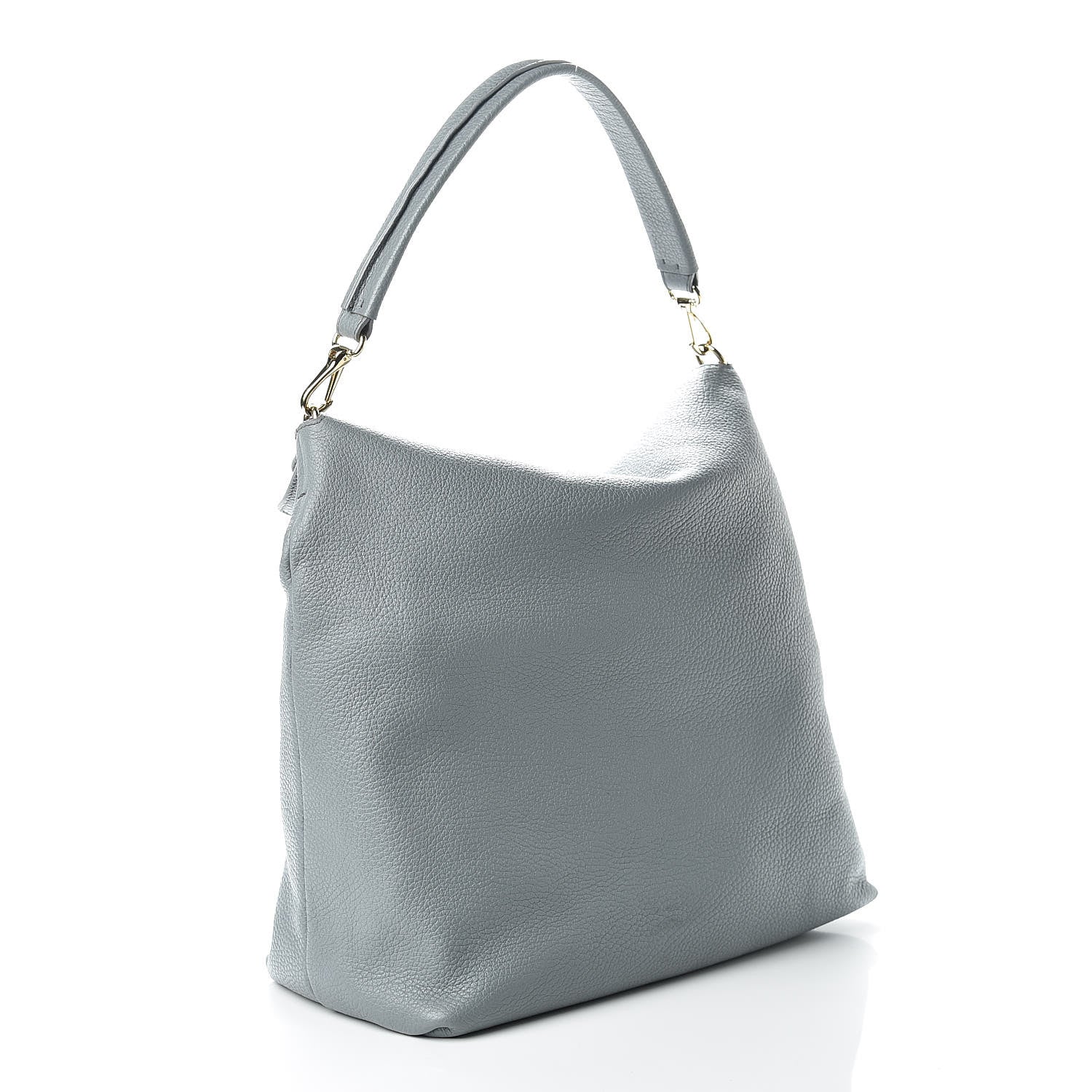 Burberry London Grainy Calfskin Medium Cale Hobo Storm Grey 3 of 18