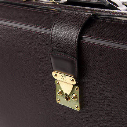 Louis Vuitton Taiga Pilot Case Oural Briefcase Acajou 10 of 10