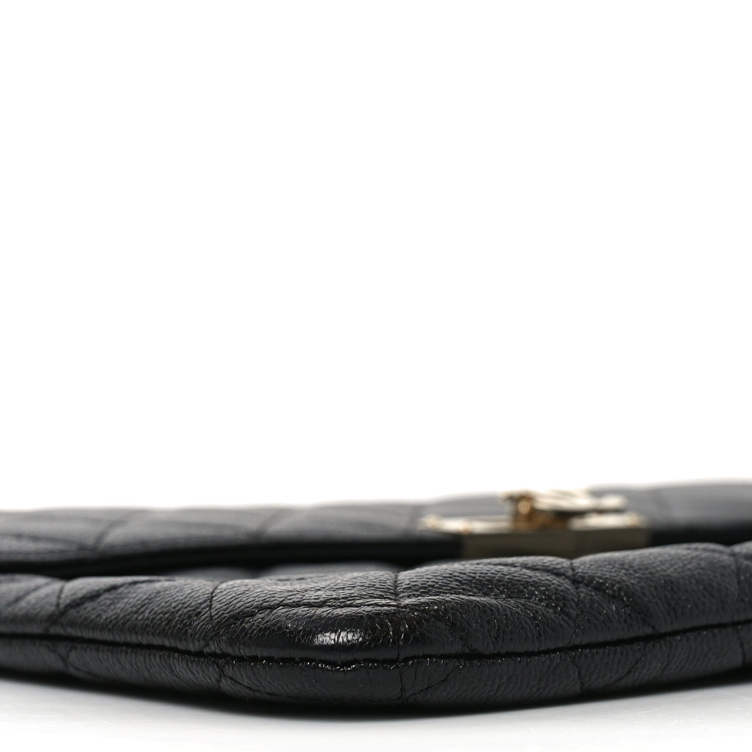 Chanel Caviar Quilted Medium Golden Class Pouch Black 10 of 11