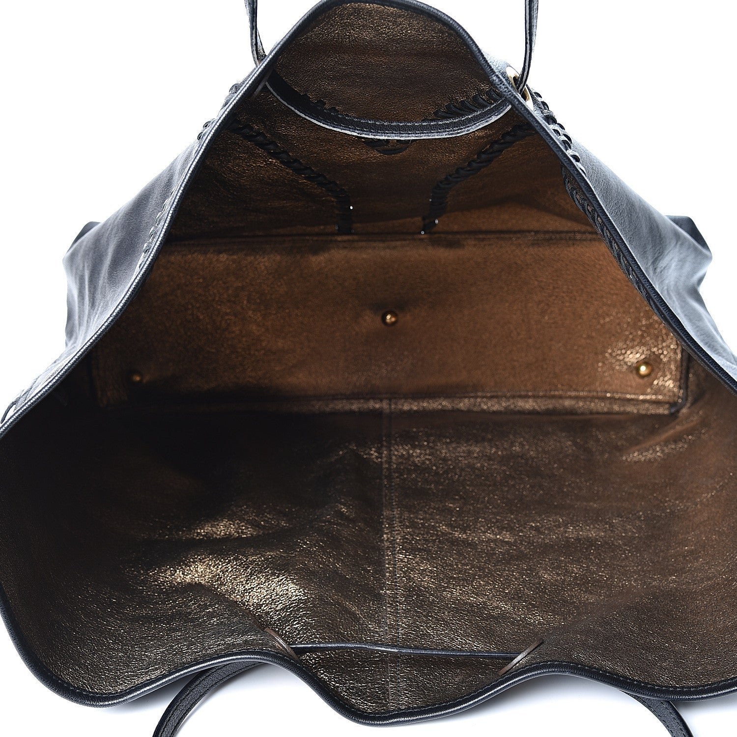 Saint Laurent Calfskin Large Neo Double Reversible Tote Black Bronze 4 of 7