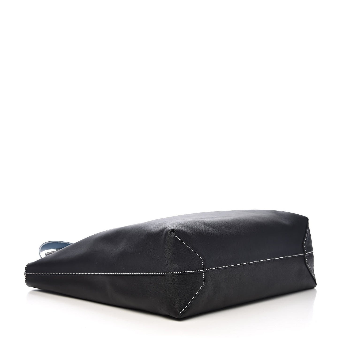 Veau Sikkim Double Sens 36 Reversible Tote Graphite Black Bleu Thalassa