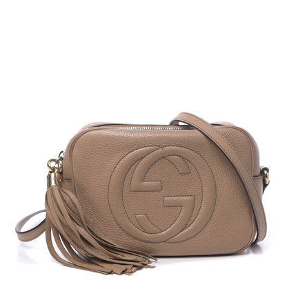 Gucci Pebbled Calfskin Small Soho Disco Bag Camelia 1 of 19