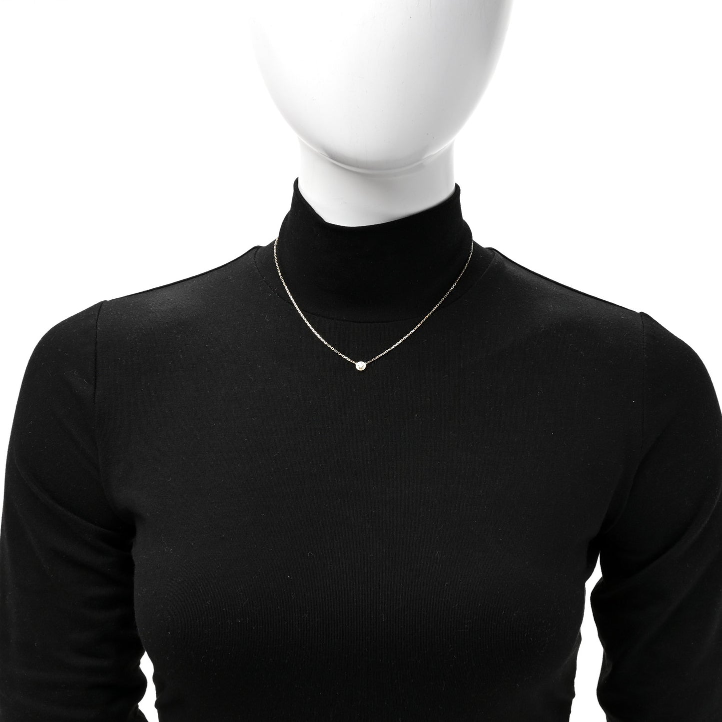 18K Yellow Gold Diamond LM D'Amour Pendant Necklace