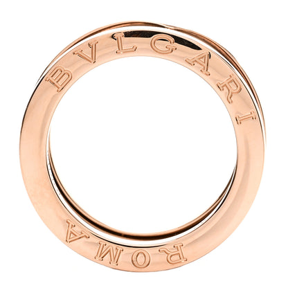 Bulgari 18K Rose Gold Bronze Cermet Roma B.Zero1 Two-Band Ring 52 6 3 of 5