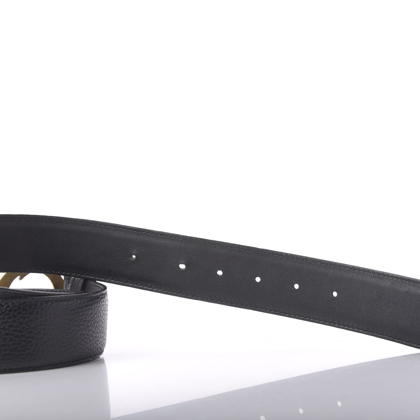 Dollar Calfskin Interlocking G Belt 90 36 Black