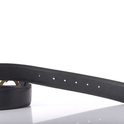 Gucci Dollar Calfskin Interlocking G Belt 90 36 Black 2 of 9
