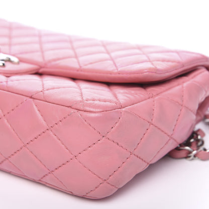 Chanel Lambskin Quilted Medium Double Flap Light Pink 12 of 16