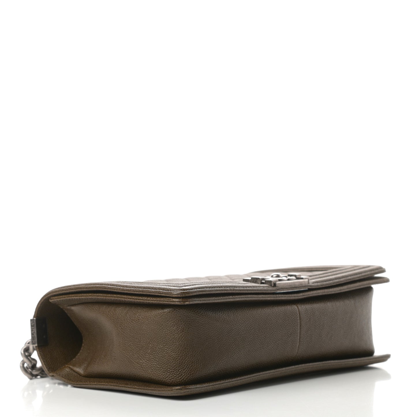 Caviar Quilted New Medium Boy Flap Khaki