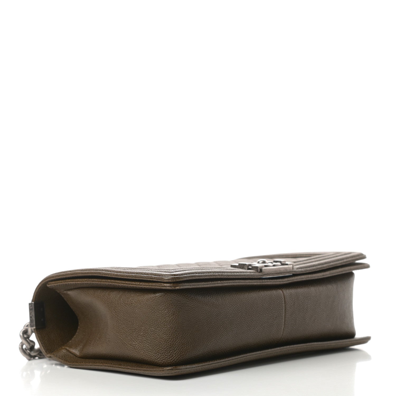 Chanel Caviar Quilted New Medium Boy Flap Khaki 4 of 16