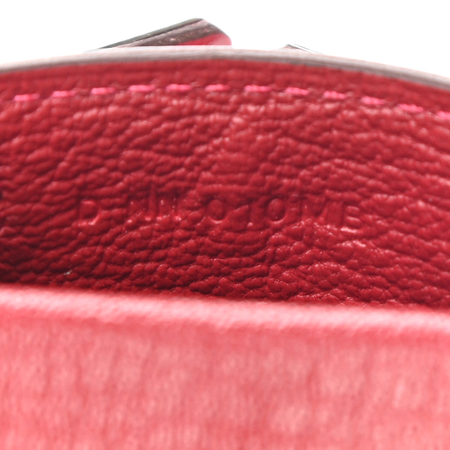 Hermes Tadelakt Mini Kelly Twilly Bag Charm Rouge Vif 6 of 6