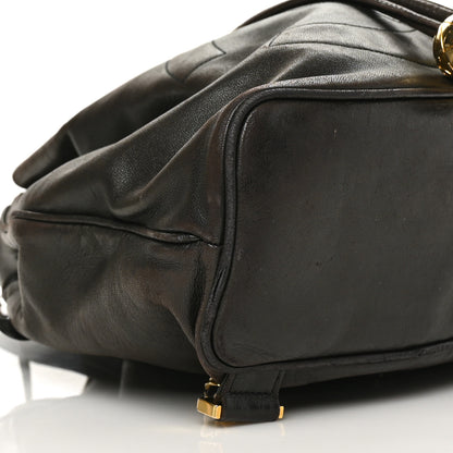 Chanel Lambskin CC Drawstring Backpack Brown 9 of 10