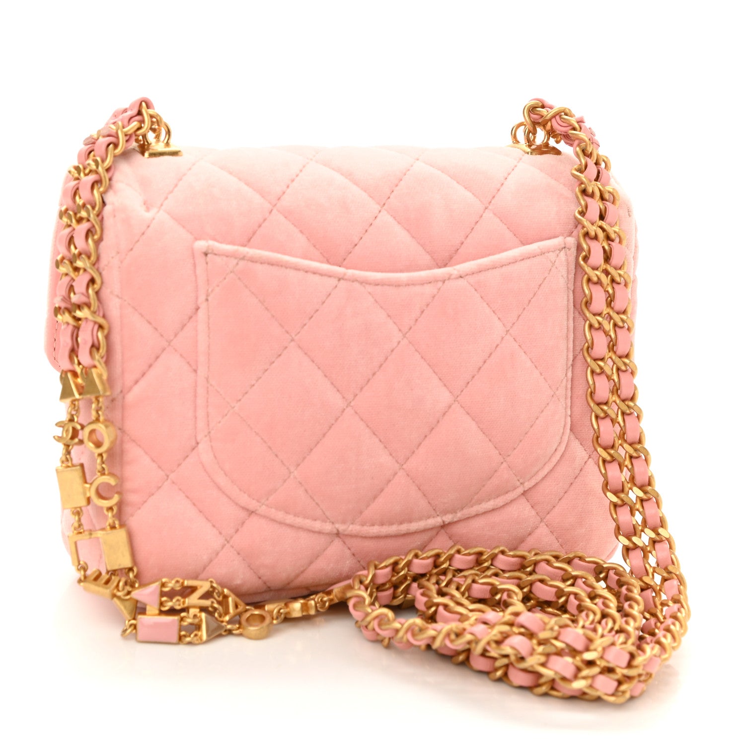Chanel Velvet Enamel Mini Flap Light Pink 3 of 9