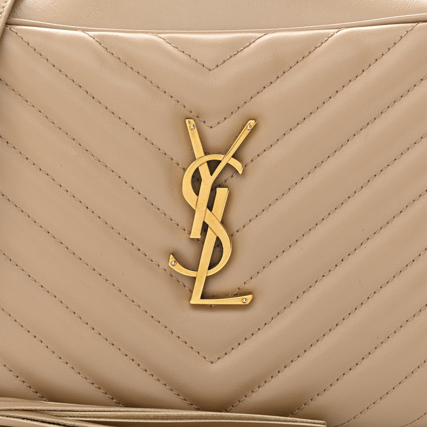 Calfskin Matelasse Monogram Lou Camera Bag Nude Powder