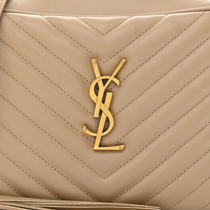 Saint Laurent Calfskin Matelasse Monogram Lou Camera Bag Nude Powder 9 of 18