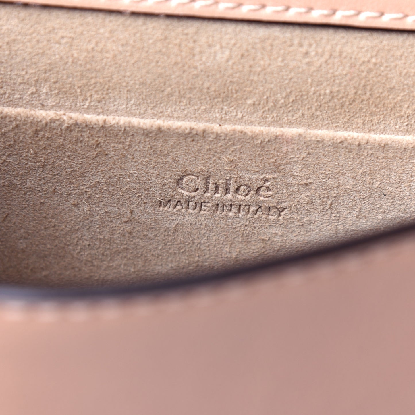 Calfskin Suede Small Nile Bracelet Bag Biscotti Beige