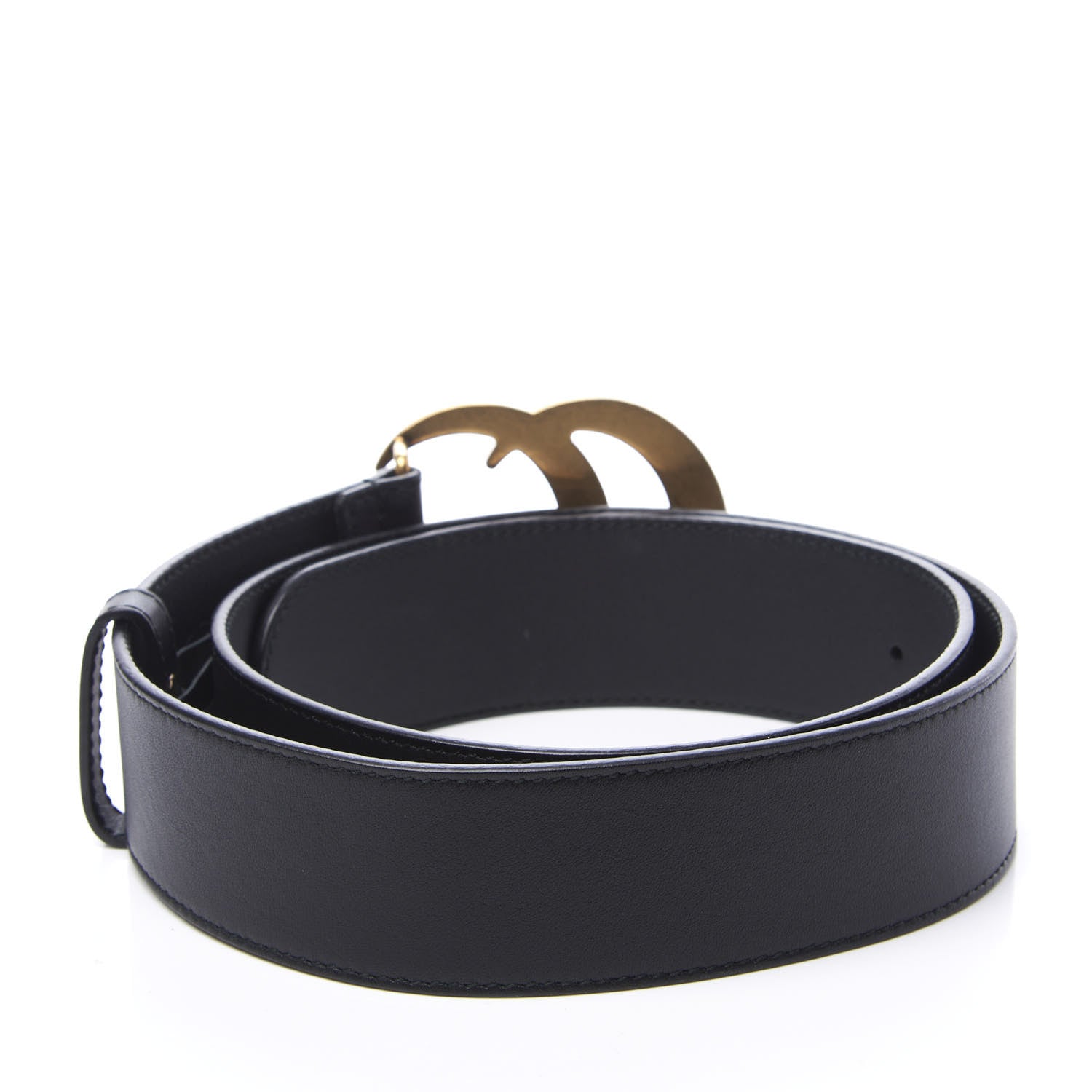 Gucci Calfskin Double G 40mm Belt 80 32 Black 2 of 5