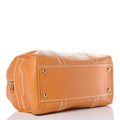 Louis Vuitton Tobago Calfskin Carryall Yellow 4 of 11