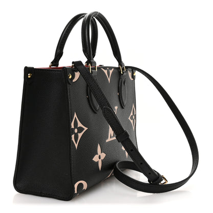 Louis Vuitton Empreinte Monogram Giant Onthego PM Black Beige 3 of 10