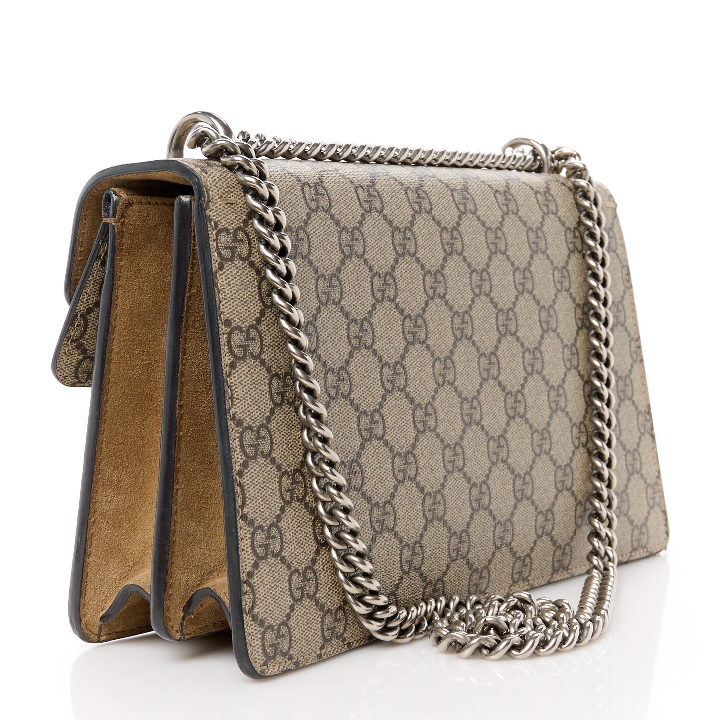GG Supreme Monogram Small Dionysus Shoulder Bag Taupe