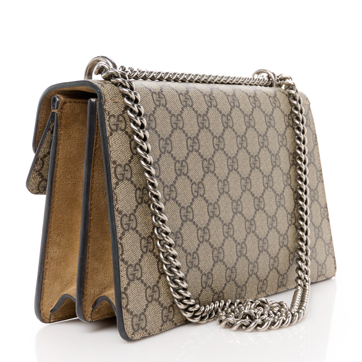 Gucci GG Supreme Monogram Small Dionysus Shoulder Bag Taupe 3 of 13