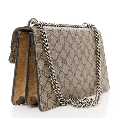 Gucci GG Supreme Monogram Small Dionysus Shoulder Bag Taupe 3 of 13