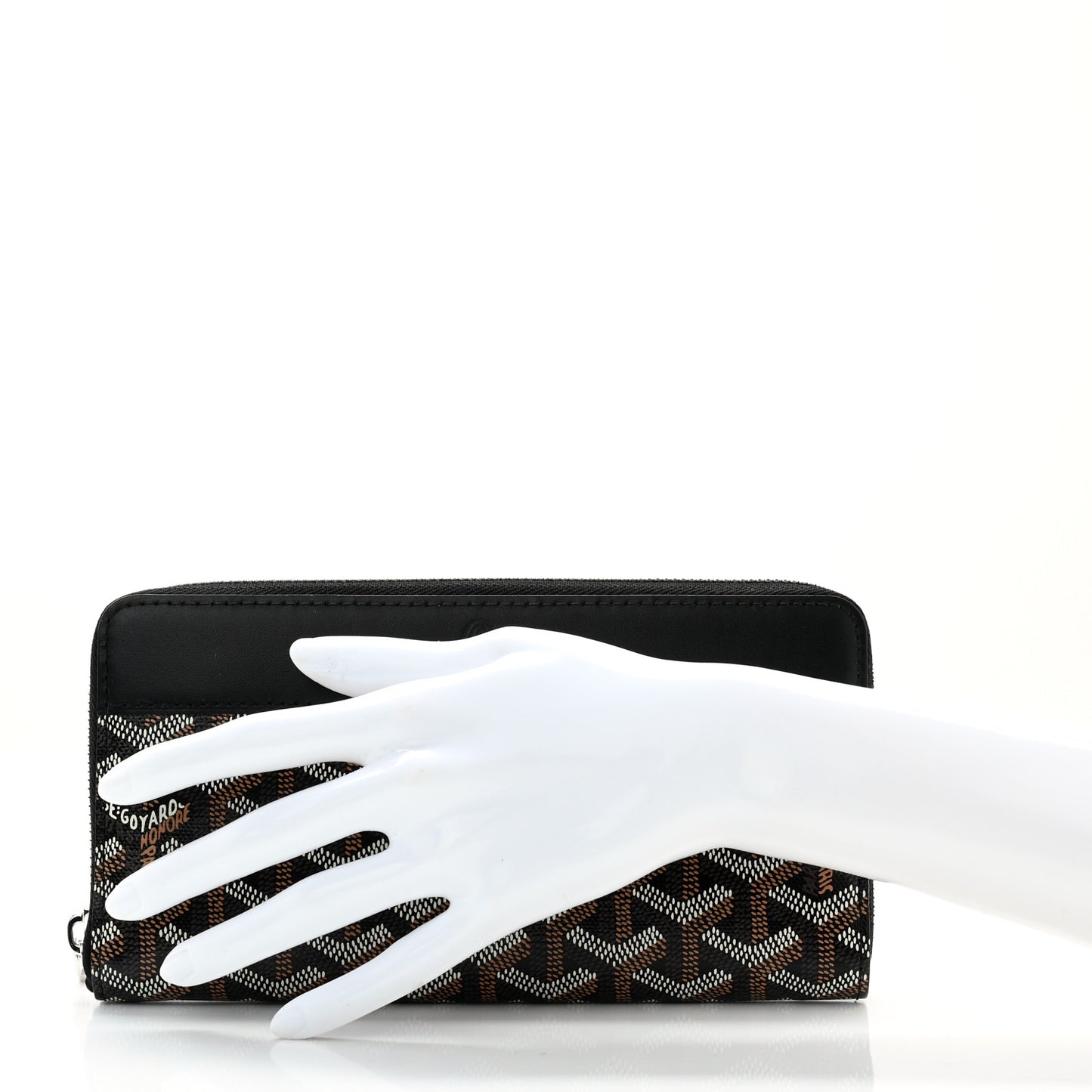 Goyardine Matignon Zip Around GM Wallet Black