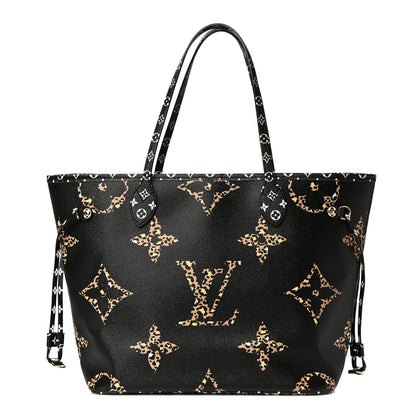 Louis Vuitton Monogram Giant Jungle Neverfull MM Black 3 of 14