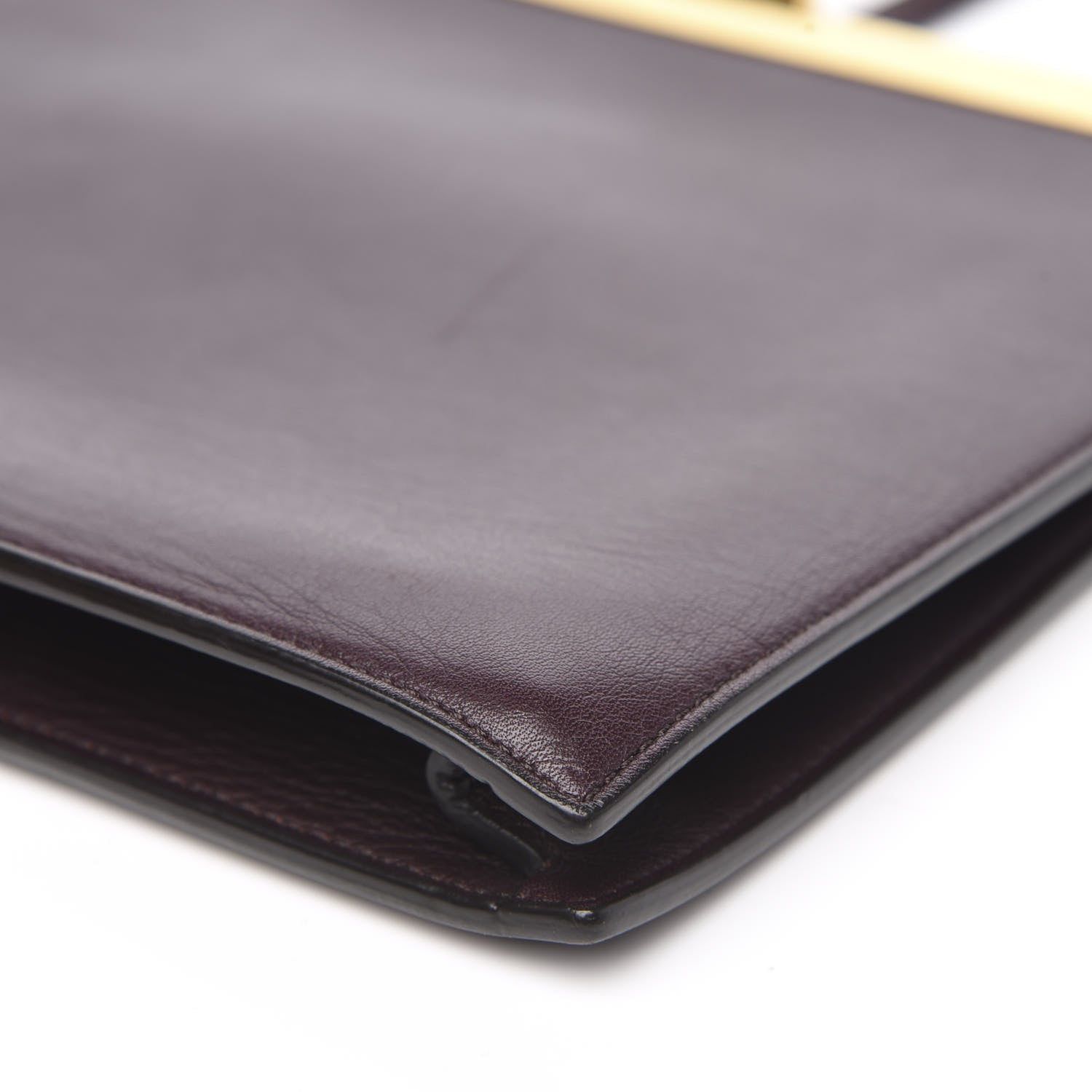 Celine Smooth Calfskin Mini Clasp Bag Bordeaux 9 of 10