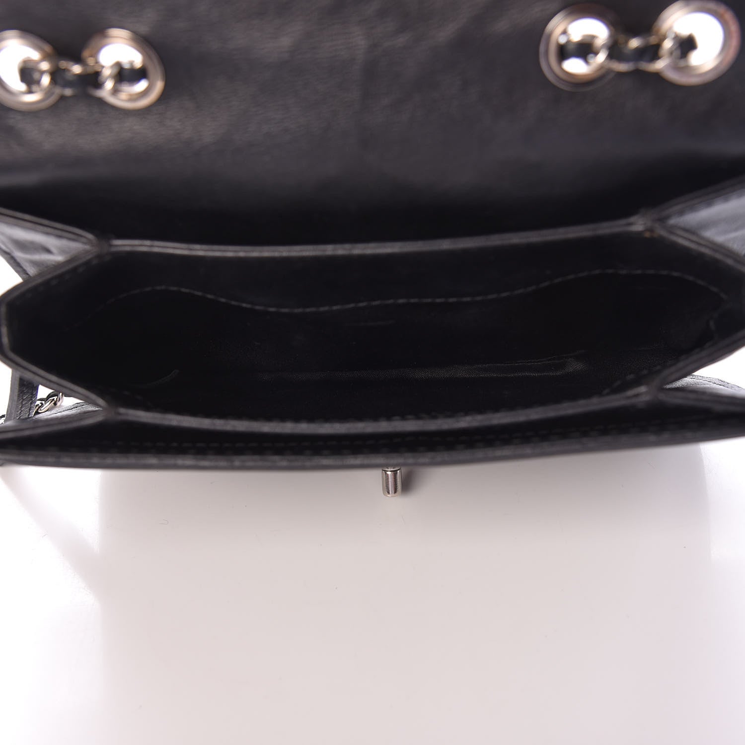 Chanel Calfskin Stitched Small Crossbody Flap Black 5 of 11