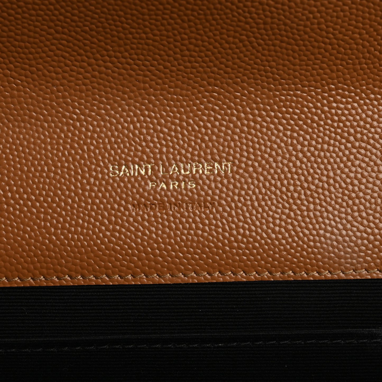 Grain De Poudre Matelasse Chevron Monogram Envelope Natural Dark