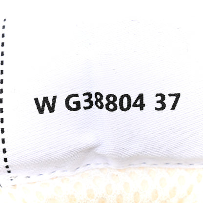 Chanel Suede Fabric Grained Calfskin Womens CC High Top Sneakers 37 White Navy 7 of 21