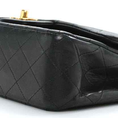 Chanel Lambskin Quilted Medium Double Flap Black 9 of 9