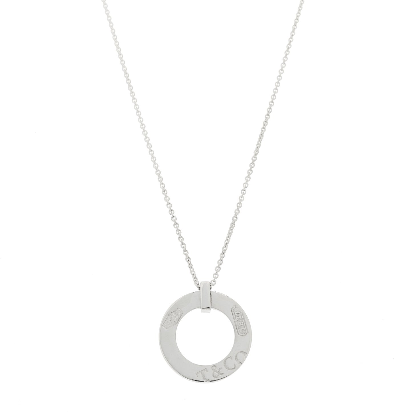 Sterling Silver 1837 Open Circle Pendant Necklace