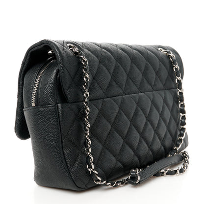 Chanel Caviar Quilted Jumbo Easy Flap Black 3 of 13