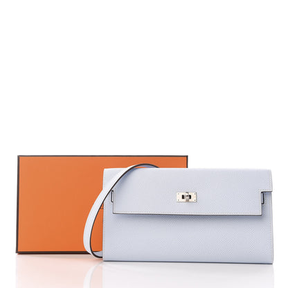 Hermes Epsom Kelly Wallet To Go Bleu Brume 9 of 9