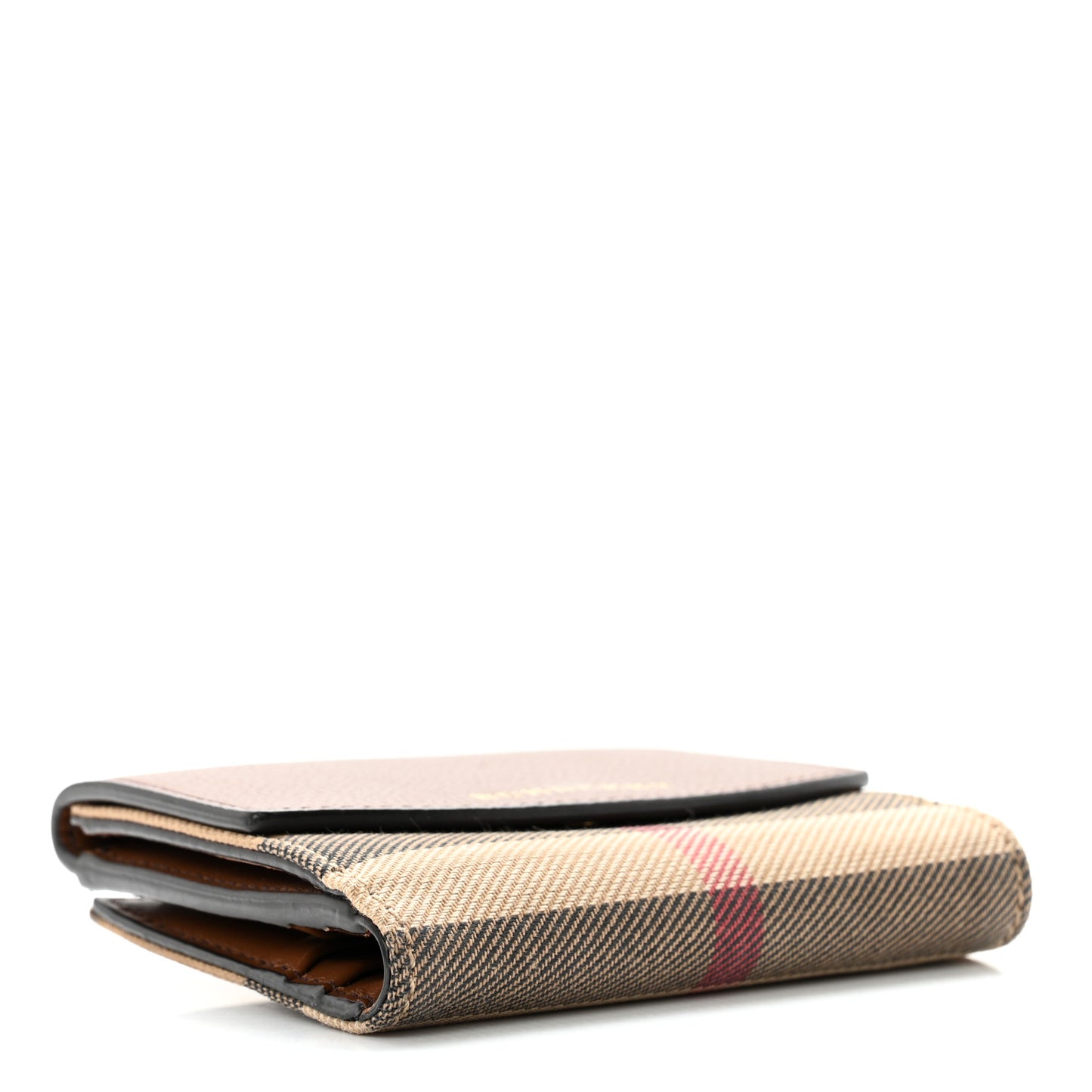 House Check Luna French Wallet Brown