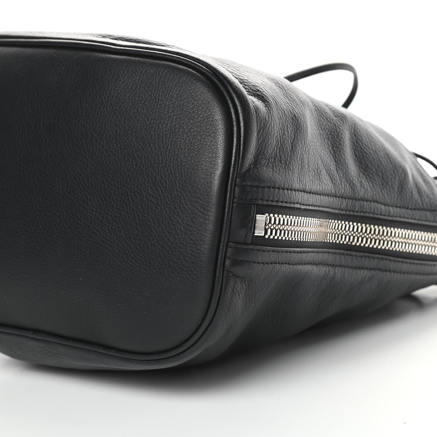 Balenciaga Veau Papier Plate Small Bucket Bag Black 10 of 10
