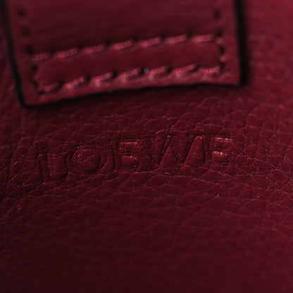 Loewe Calfskin Elephant Pouch Crossbody Bag Wine 6 of 8