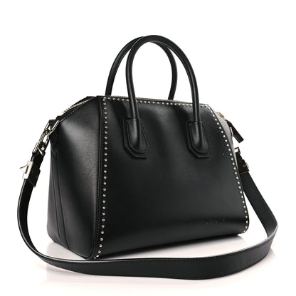 Givenchy Smooth Calfskin Small Studded Antigona Black 3 of 13