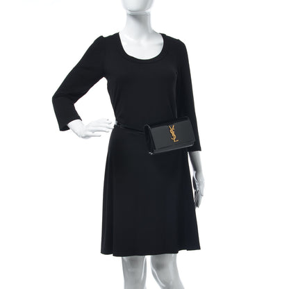 Saint Laurent Patent Monogram Kate Belt Bag Black 2 of 6