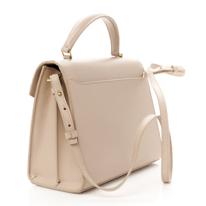 Saint Laurent Grain de Poudre Medium Classic Monogram Cassandra Top Handle Dark Beige 3 of 10
