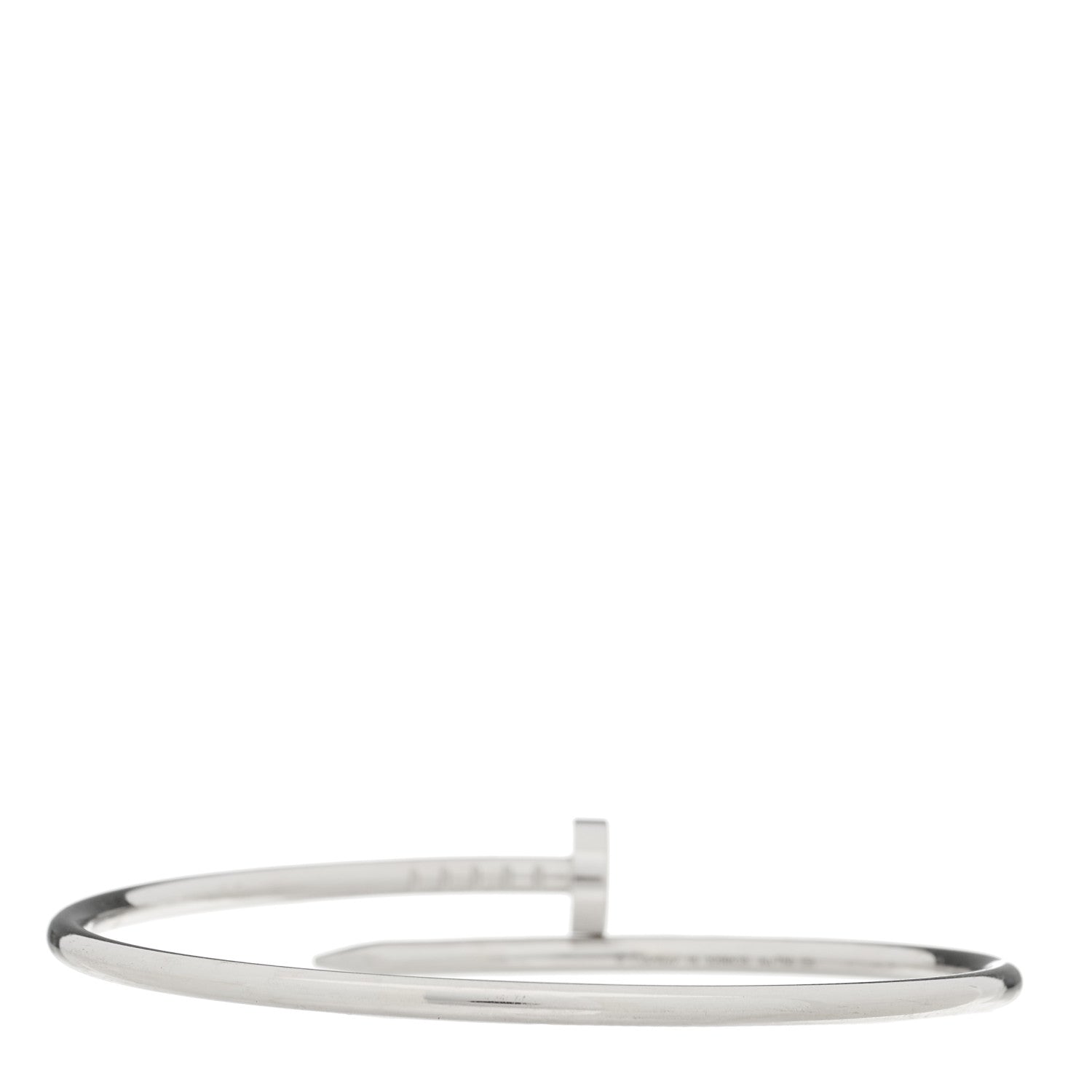 Cartier 18K White Gold Small Juste Un Clou Bracelet 16 3 of 5