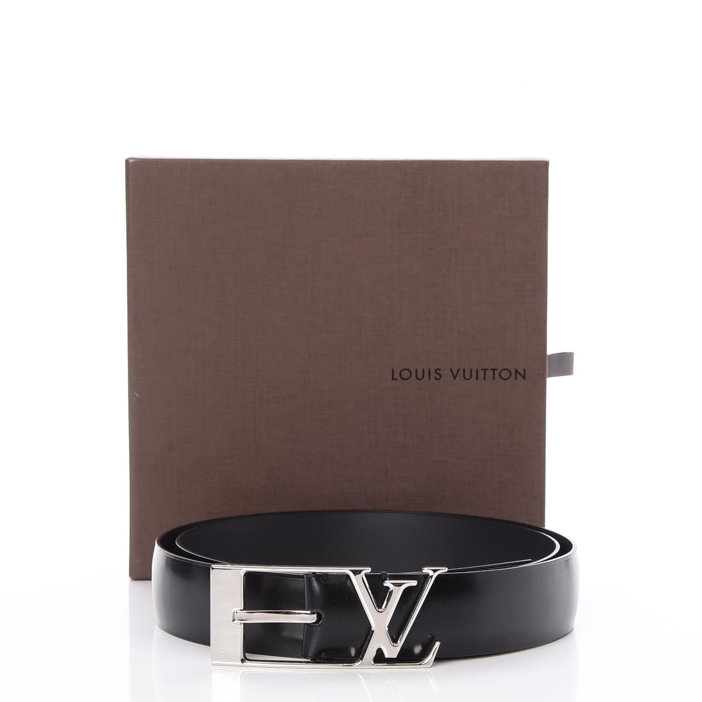 Calfskin 30mm Neogram LV Belt 90 36 Black