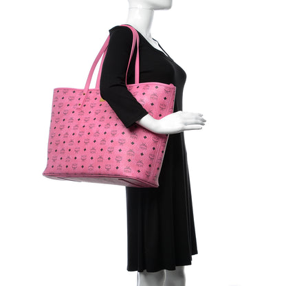 MCM Visetos Large Anya Shopper Tote Pink 2 of 10