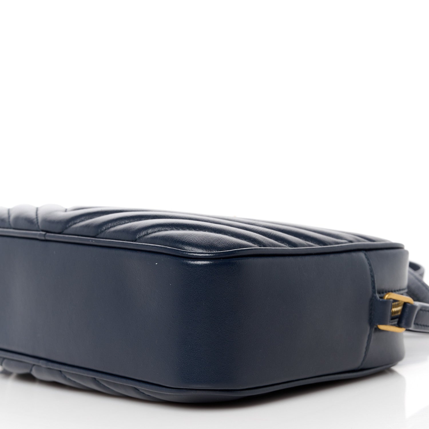 Saint Laurent Calfskin Matelasse Monogram Lou Camera Bag Deep Marine 10 of 10