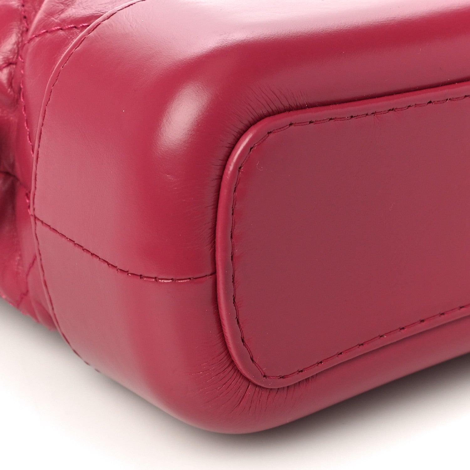 Chanel Aged Calfskin Quilted Small Gabrielle Hobo Dark Pink 9 of 11