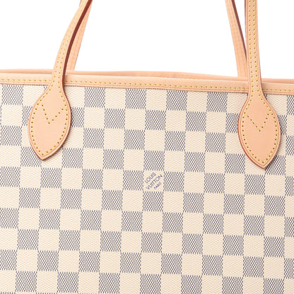 Louis Vuitton Damier Azur Neo Neverfull MM Rose Ballerine 9 of 10