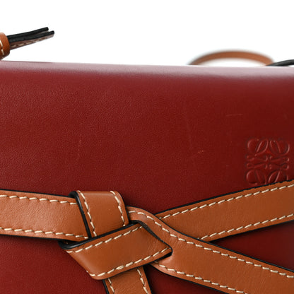 Loewe Calfskin Mini Gate Crossbody Bag Garnet Pomodoro 10 of 10
