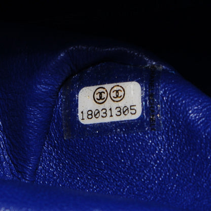 Chanel Lambskin Quilted Jumbo Double Flap Dark Blue 8 of 9