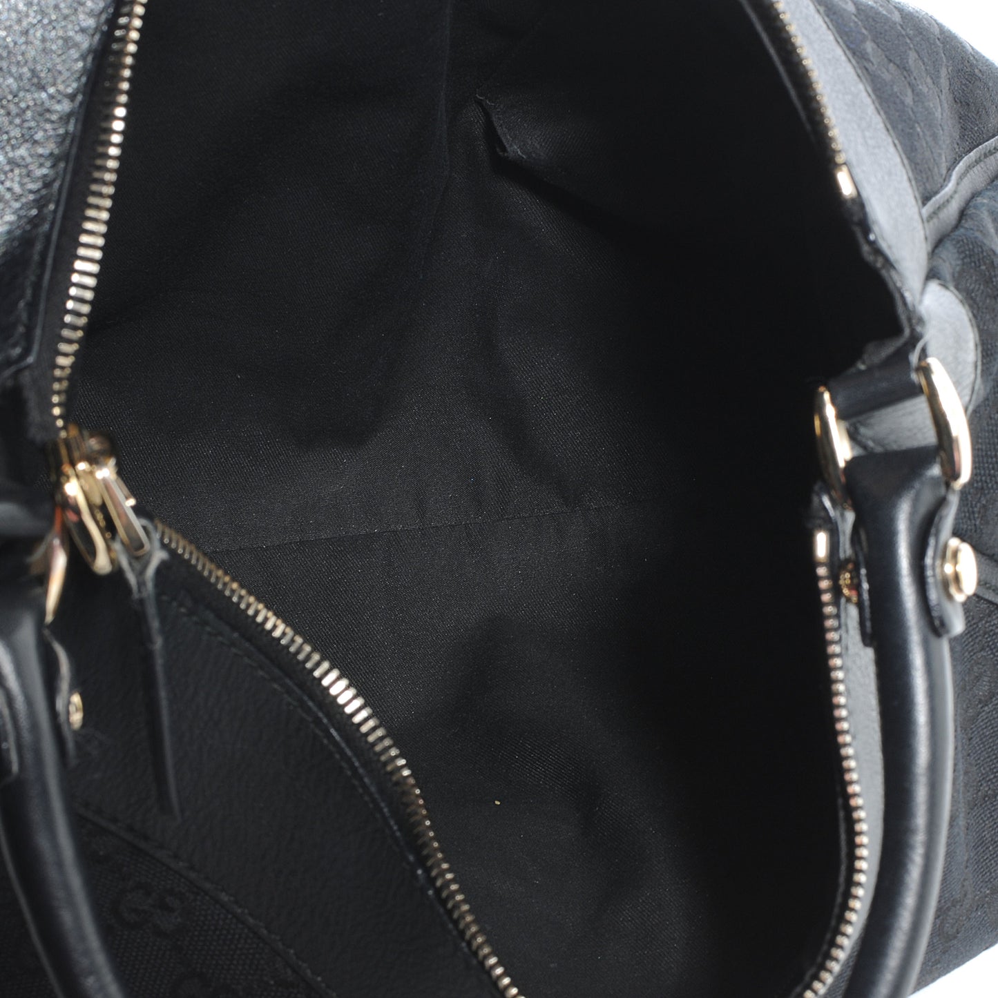 Monogram D Gold Large Hobo Black